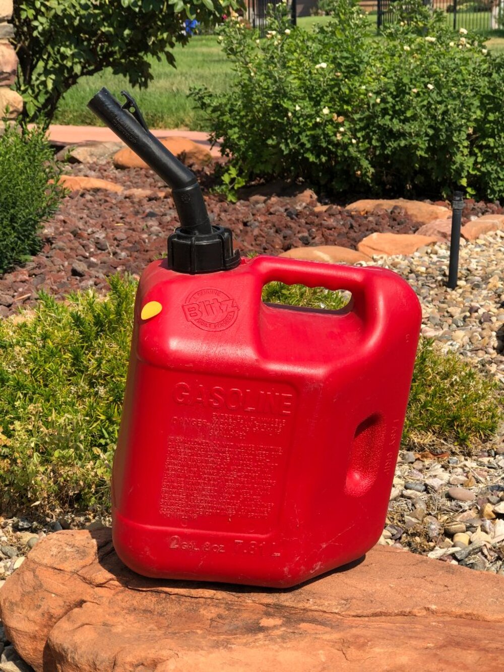 Blitz 2-Gallon Gas Can – Heavy-Duty Portable Fuel Container